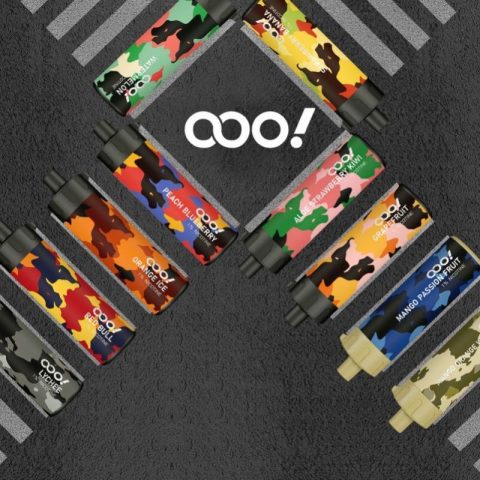 OOO! 12000 Puffs LYCHEE DL/DTL Disposable Vape POD 20ml Rechargeable and Adjustable Airflow