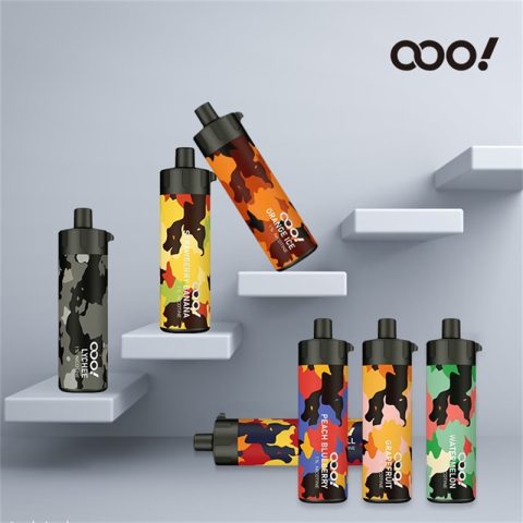 OOO! 12000 Puffs LYCHEE DL/DTL Disposable Vape POD 20ml Rechargeable and Adjustable Airflow